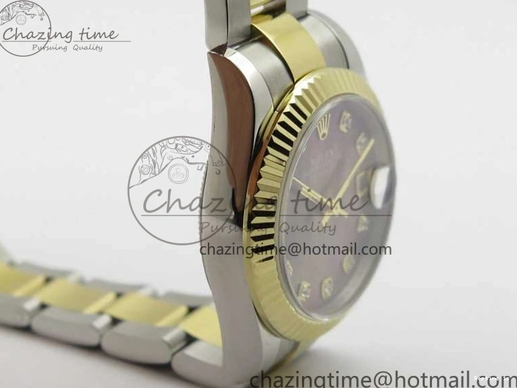 0106 FashionForward Datejust 31mm 278273 SS YG BP Maker Best Edition Gray MOP Diamonds Dial on SS YG Oyster Bracelet 2720